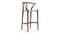 Wish - Wish Bar Stool, Light Walnut, 29.5