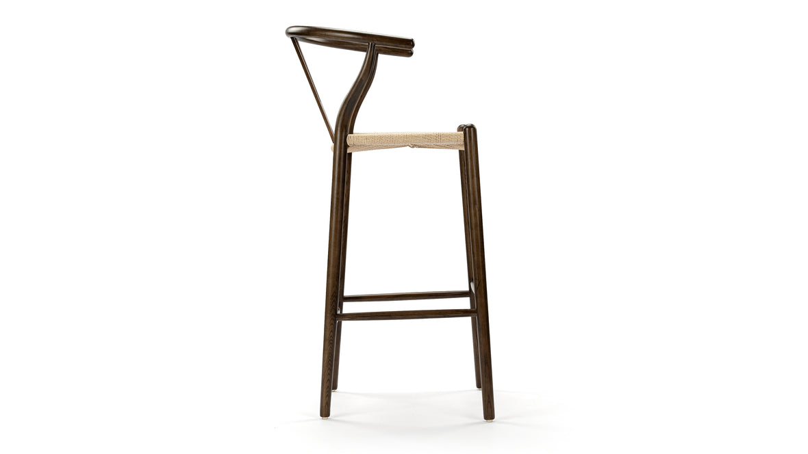 Wish - Wish Bar Stool, Dark Walnut, 29.5