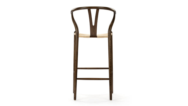 Wish - Wish Bar Stool, Dark Walnut, 29.5