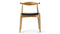 CH20 Elbow - CH20 Elbow Chair, Ash