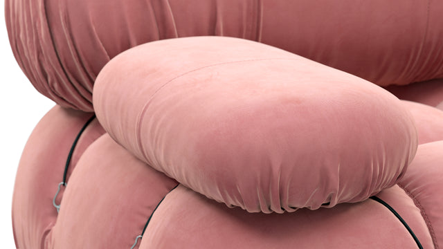 Belia - Belia Module, Left Arm, Blush Pink Velvet