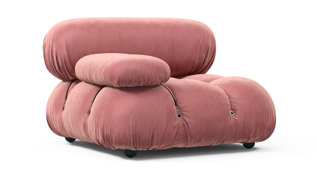 Belia - Belia Module, Left Arm, Blush Pink Velvet