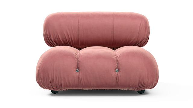 Belia - Belia Module, Armless, Blush Pink Velvet