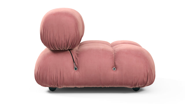 Belia - Belia Module, Armless, Blush Pink Velvet