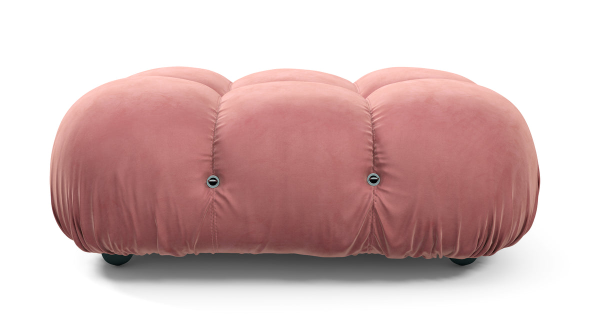 Belia - Belia Ottoman, Blush Pink Velvet