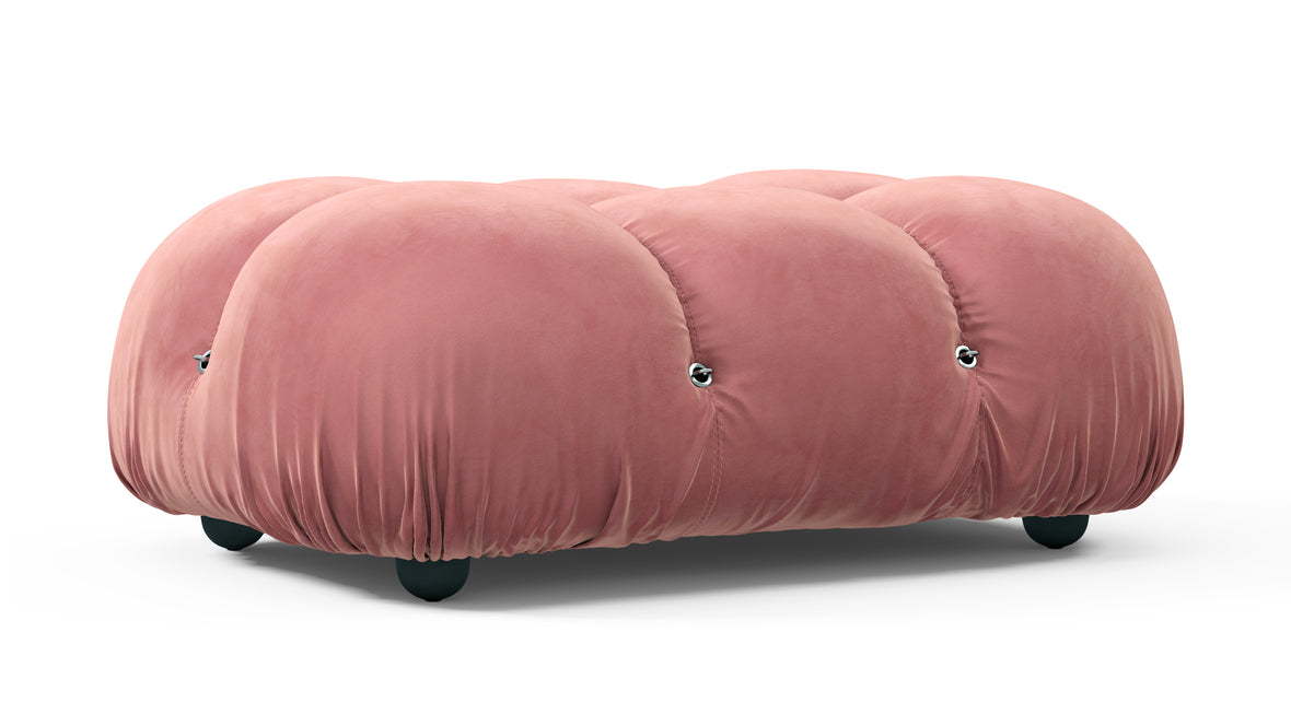 Belia - Belia Ottoman, Blush Pink Velvet