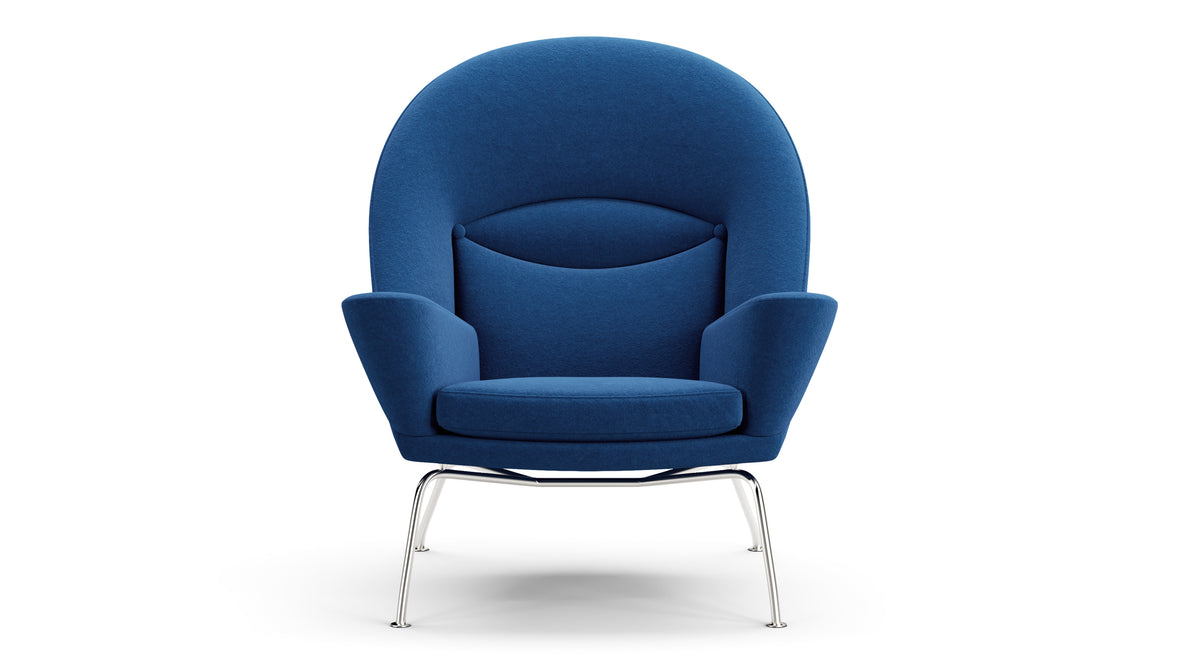 Oculus - CH468 Oculus Chair, Indigo Blue Wool