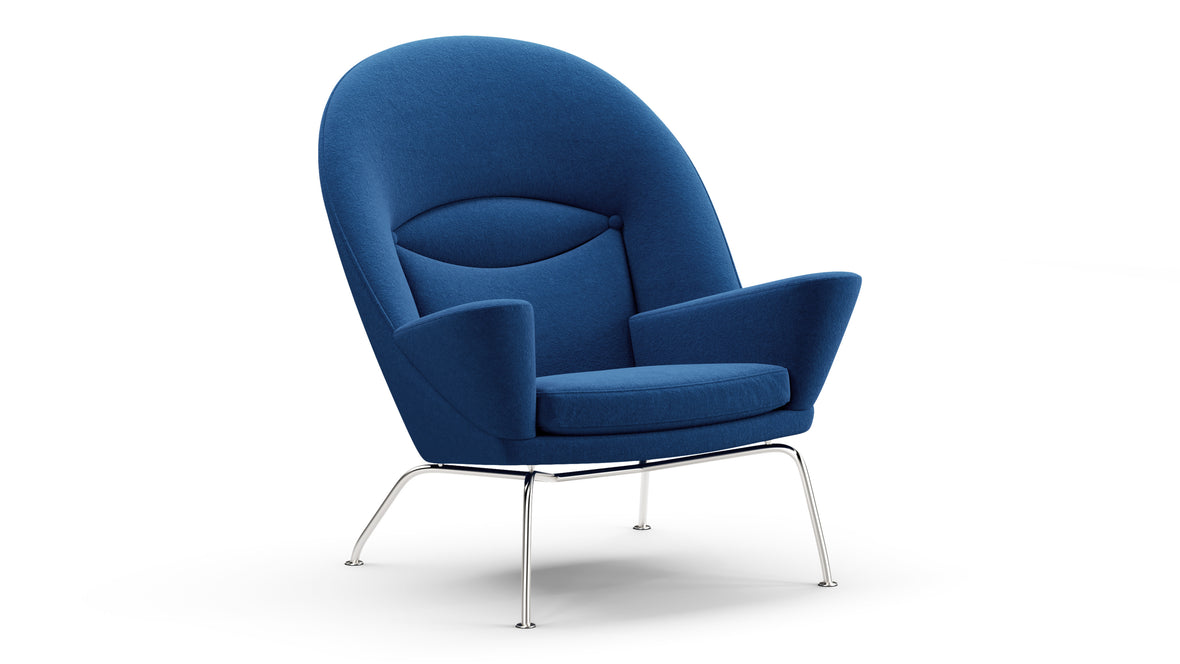 Optic - Optic Chair, Indigo Blue Wool