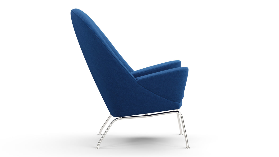 Optic - Optic Chair, Indigo Blue Wool