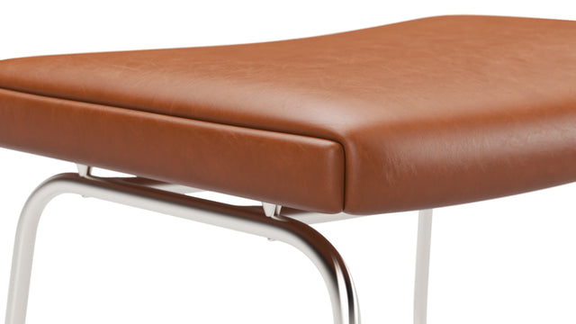 Oculus - CH468 Oculus Ottoman, Tan Premium Leather