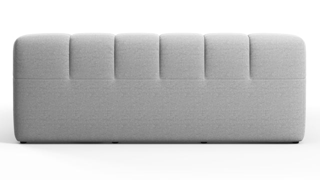 Tufted - Tufted Bed, King Size, Light Gray Wool