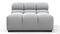 Tufted - Tufted Module, Armless, Light Gray Wool