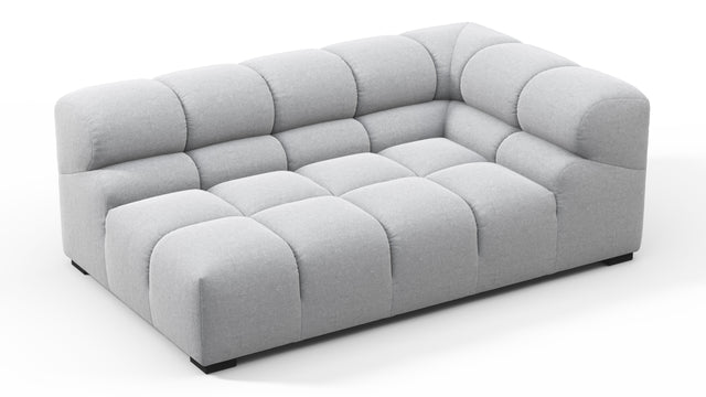 Tufted - Tufted Module, Extra Large Right Corner, Light Gray Wool