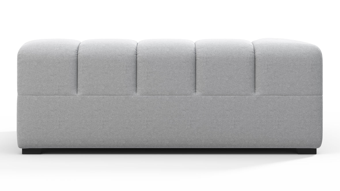 Tufted - Tufted Module, Extra Large Left Corner, Light Gray Wool