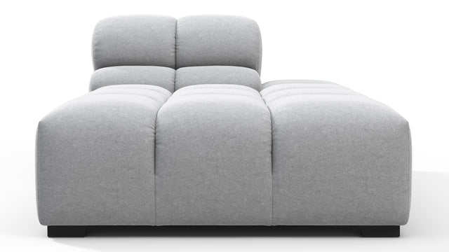 Tufted - Tufted Module, Right Chaise, Armless, Light Gray Wool