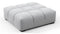 Tufted - Tufted Ottoman, Light Gray Wool