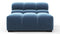 Tufted - Tufted Module, Armless, Aegean Blue Velvet