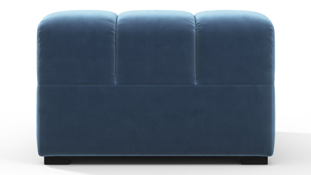 Tufted - Tufted Module, Armless, Aegean Blue Velvet