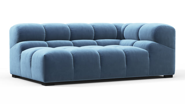 Tufted - Tufted Module, Extra Large Right Corner, Aegean Blue Velvet