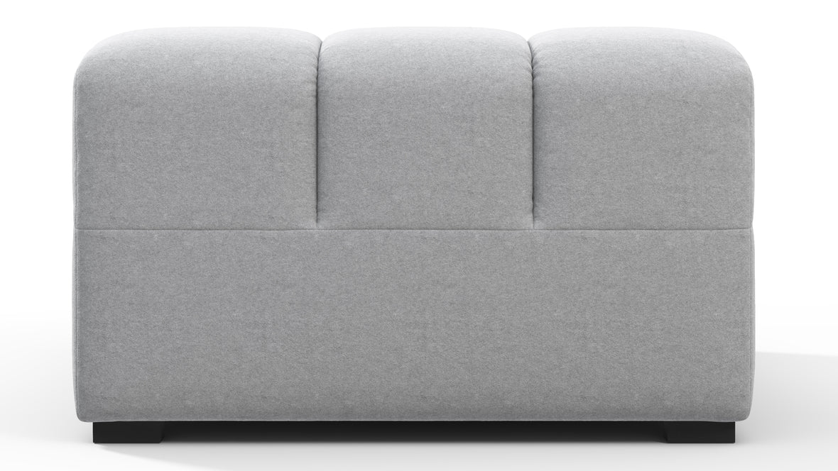 Tufted - Tufted Module, Right Arm, Light Gray Wool