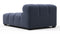 Tufted - Tufted Module, Armless Chaise, Royal Blue Wool