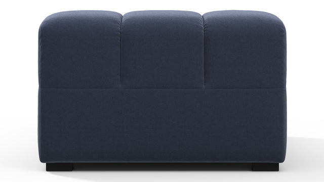 Tufted - Tufted Module, Armless Chaise, Royal Blue Wool