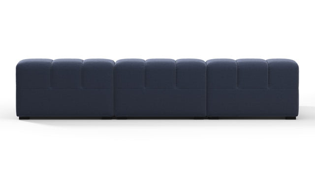 Tufty - Tufty Sectional, Small, Left Chaise, Royal Blue Wool