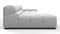 Tufted - Tufted Sectional, Small, Left Chaise, Light Gray Wool