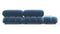 Belia - Belia Open End Sofa, Left, Aegean Blue Velvet