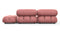 Belia - Belia Open End Sofa, Right, Blush Pink Velvet