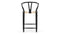 Wish - Wish Counter Stool, Black with Natural Seat, 25.5