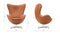 Arne - Arne Chair, Tan Premium Leather