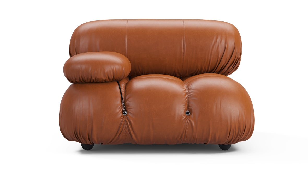 Belia - Belia Module, Left Arm, Tan Premium Leather