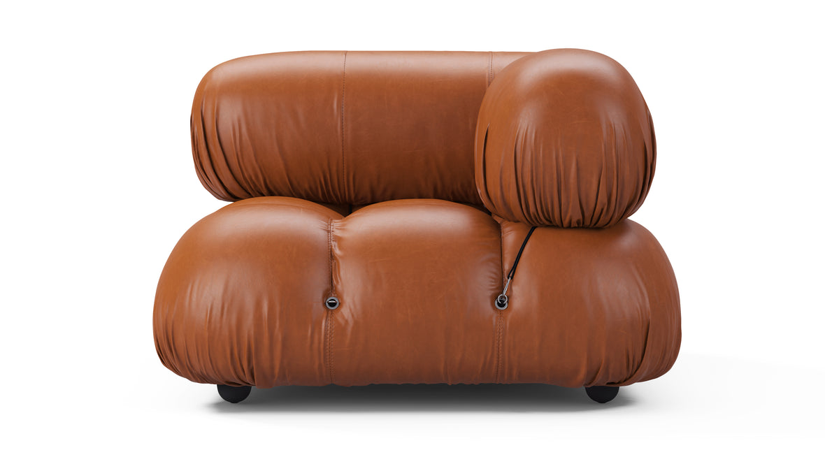 Belia - Belia Module, Right Corner, Tan Premium Leather