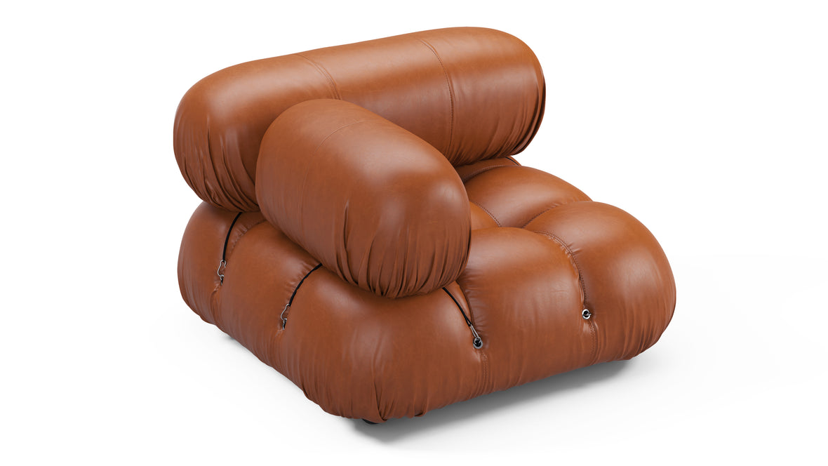 Belia - Belia Module, Left Corner, Tan Premium Leather