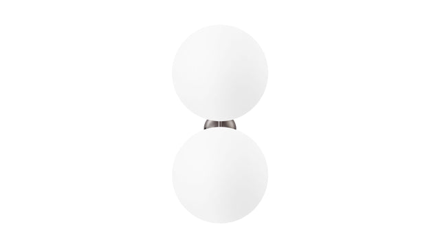 Iris - Iris Double Wall & Ceiling Light 2, Pewter