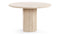 Saturn - Saturn Round Pedestal Dining Table, Travertine, 48in