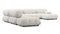 Belia - Belia Large Sectional, Left Corner, White Boucle