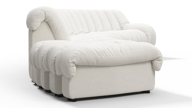 DS 600 - DS 600 Sectional, Combination 1, Right Arm, White Boucle