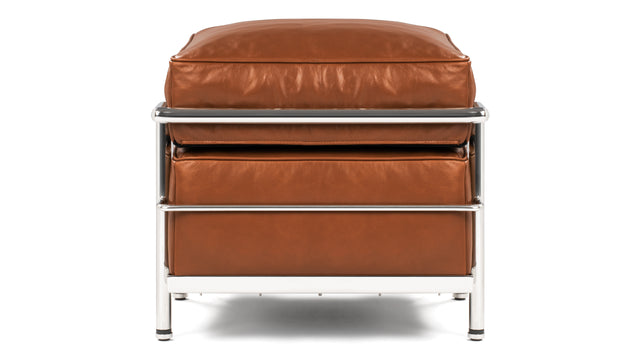 Corbusier - Corbusier Petit Modele Ottoman, Tan Premium Leather