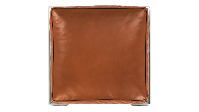 Corbusier - Corbusier Petit Modele Ottoman, Tan Premium Leather