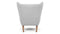 Big Bear - Big Bear Lounge Chair, Light Gray Wool and Walnut