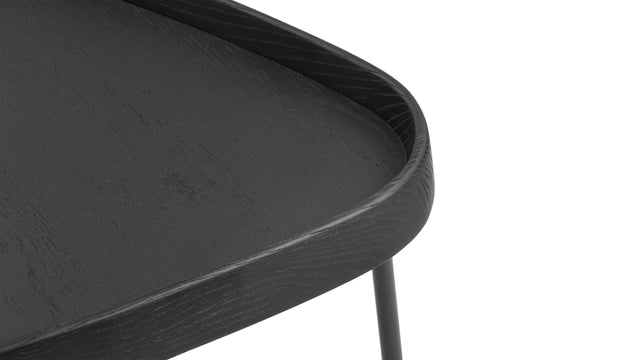 Remy - Remy Side Table, Black Ash Veneer