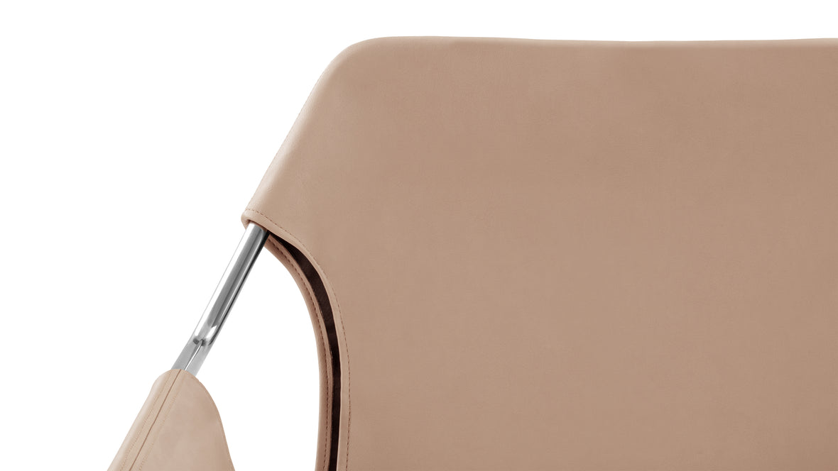 Paulistano - Paulistano Chair, Butterscotch Vegan Leather & Chrome