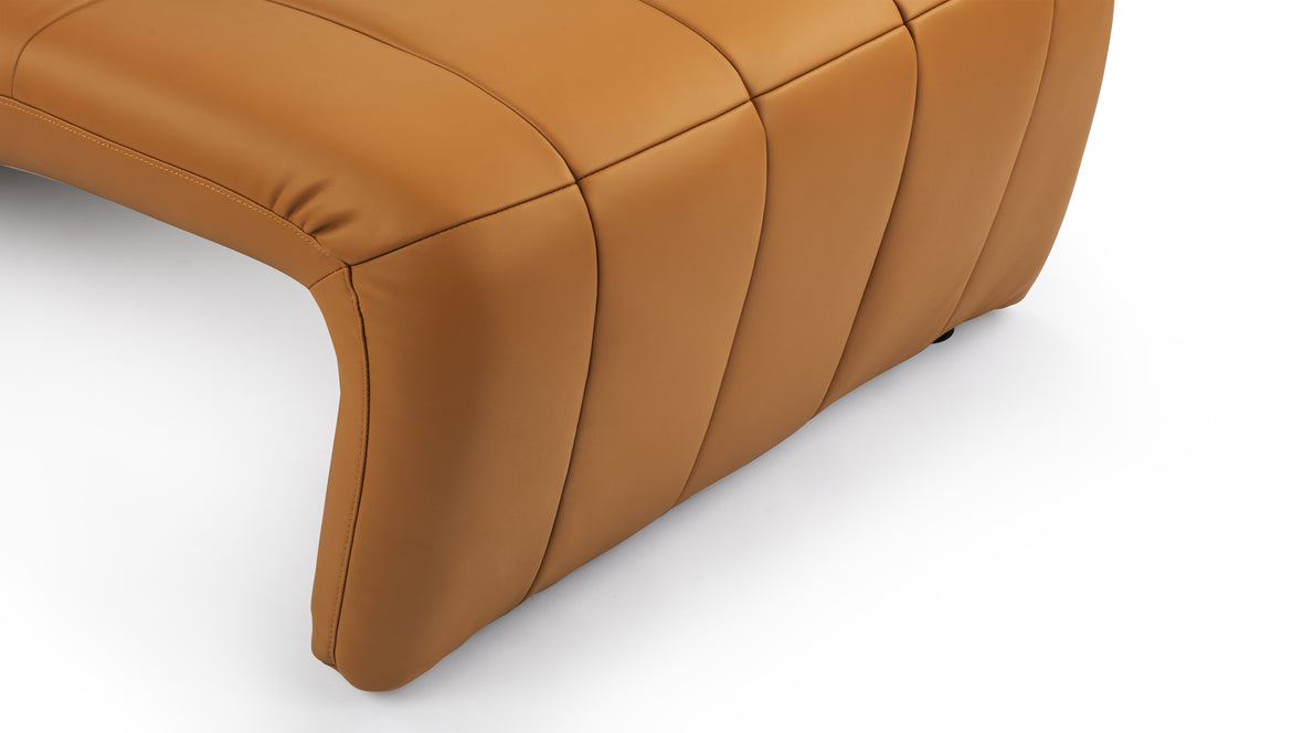 Etienne - Etienne Lounge Chair, Tan Vegan Leather