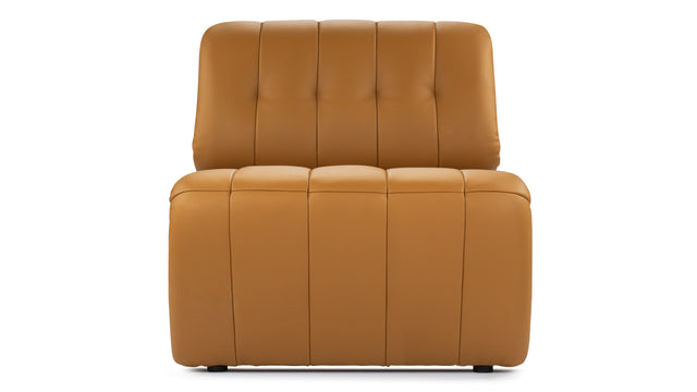 Etienne - Etienne Lounge Chair, Tan Vegan Leather