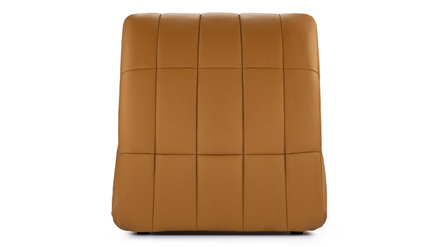 Etienne - Etienne Lounge Chair, Tan Vegan Leather