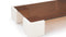 Tavolo Morbido - Tavolo Morbido Coffee Table, Brown Tempered Glass and Ivory