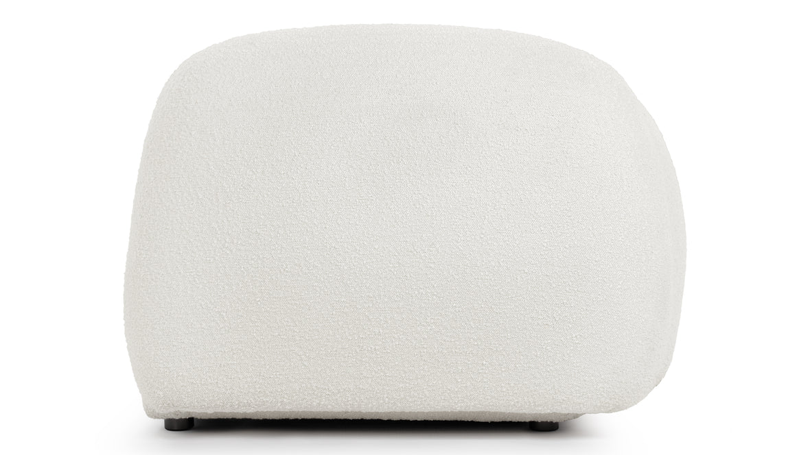 Sundae Lounges - Sundae Lounges Sofa Module, Armrest, Left, White Boucle