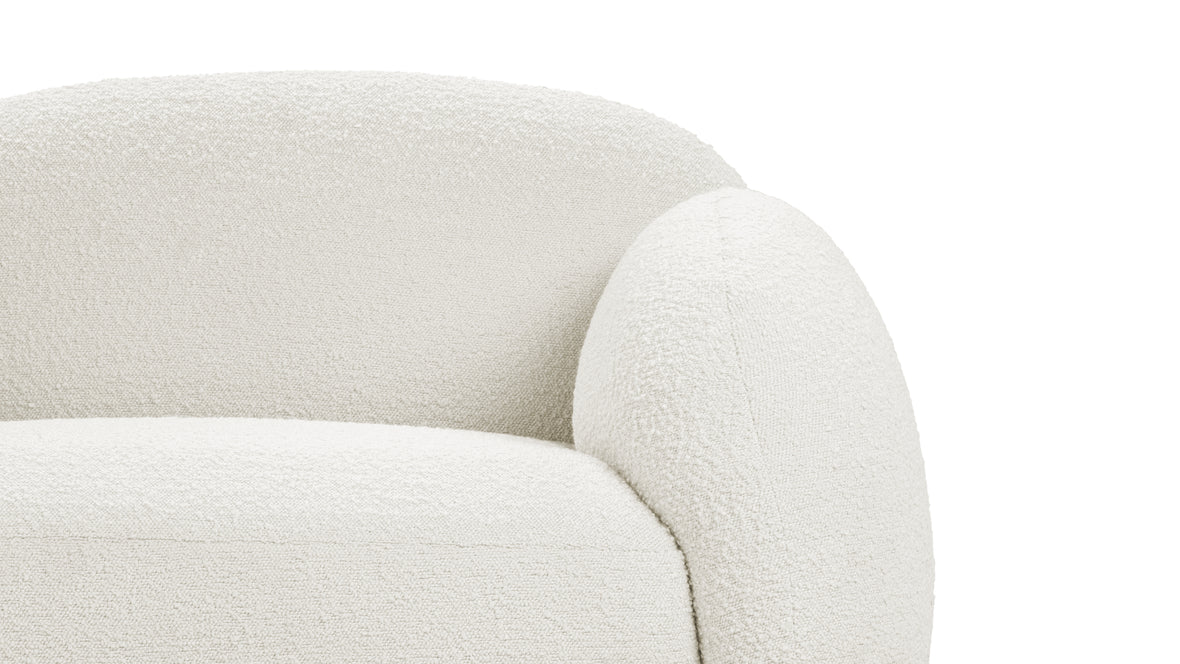 Gigi - Gigi Sofa Module, Armrest, Right, White Boucle